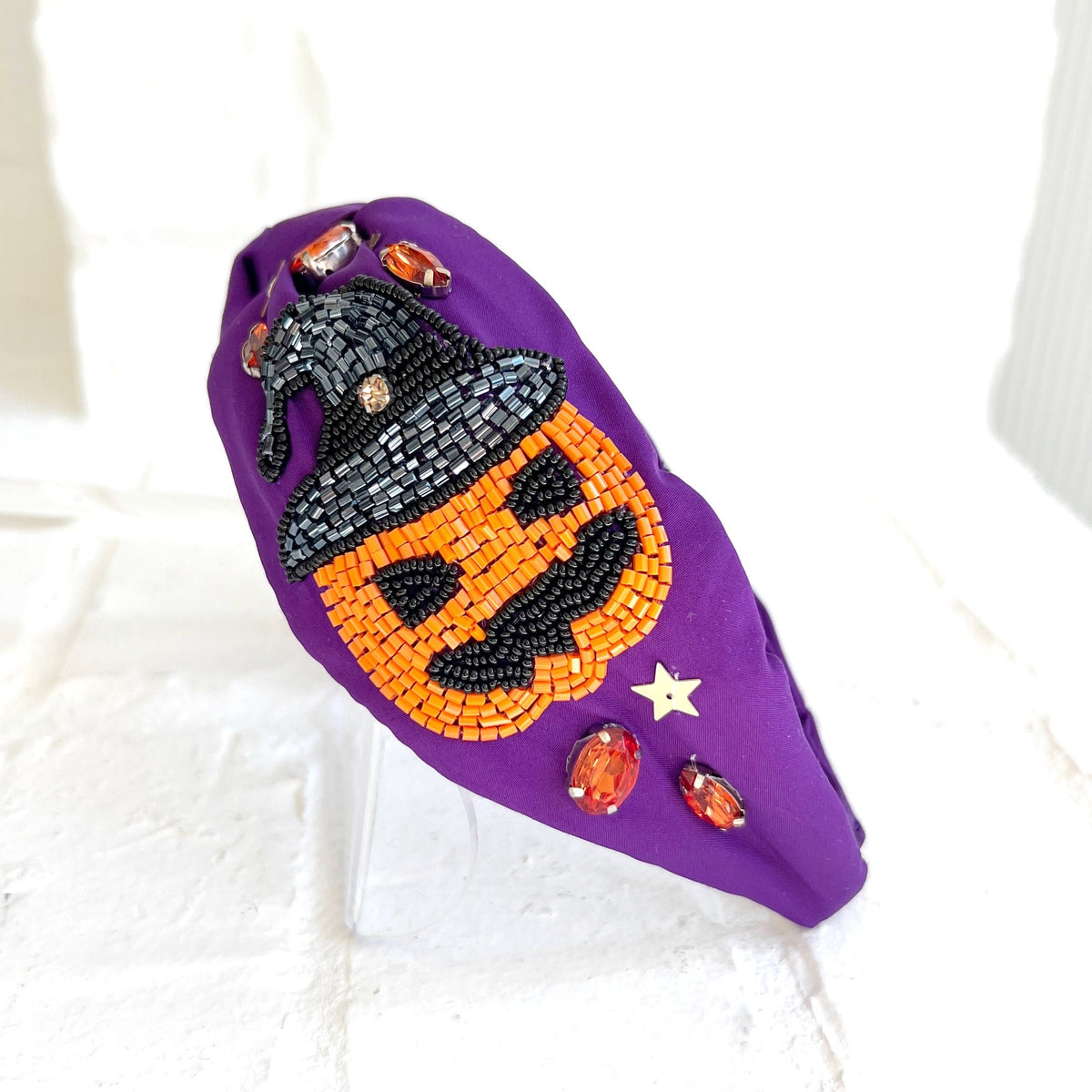 Halloween Headband: Pumpkin Witch Costume Party Hair Accessory