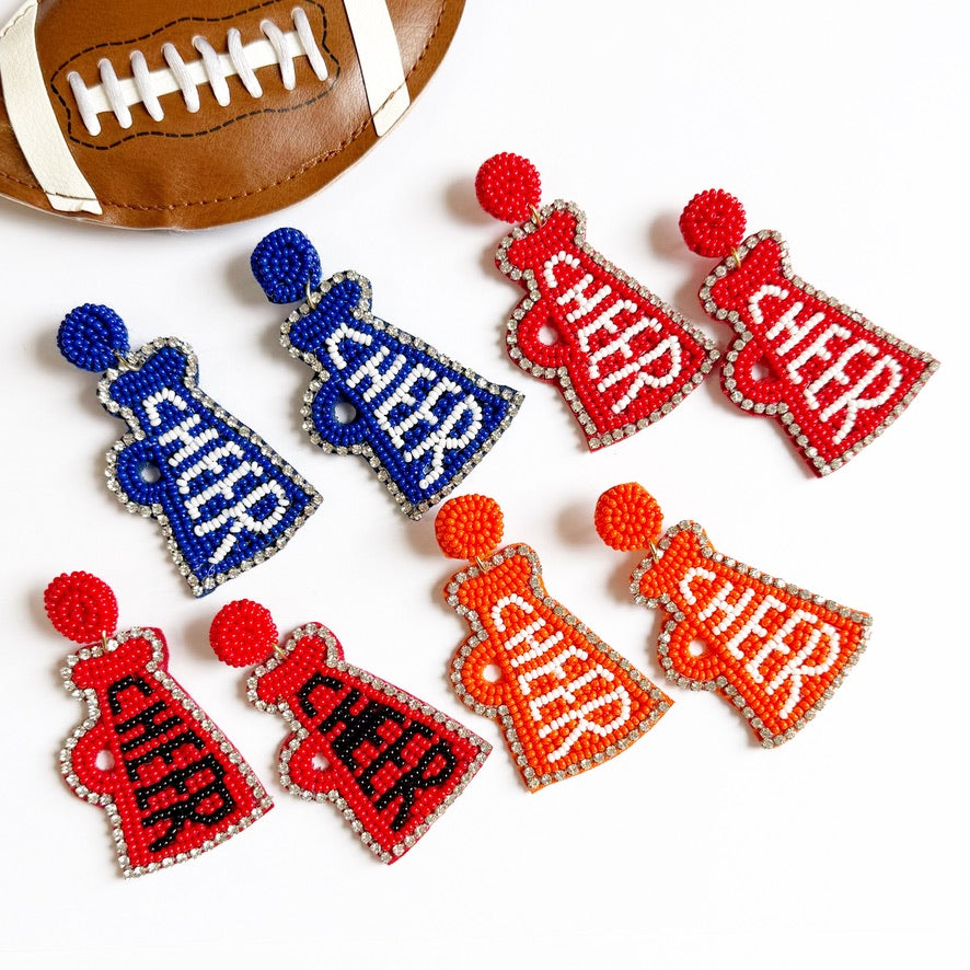 Cheer Megaphone Earrings