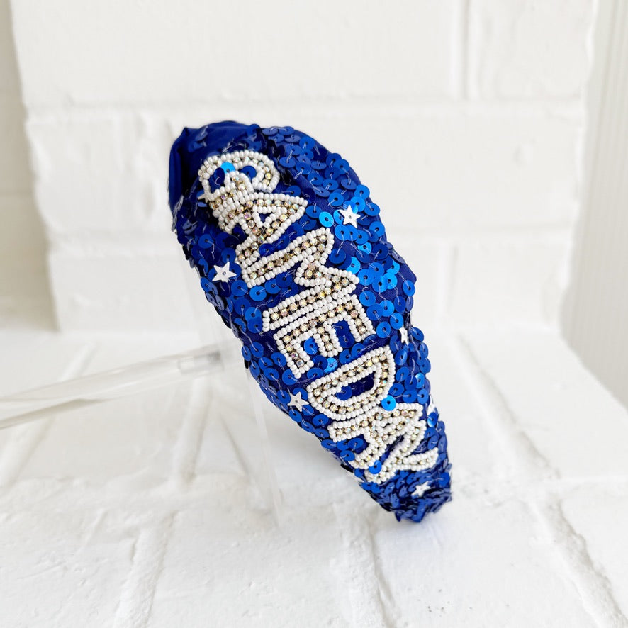 Sequin Game Day Football Headbands
