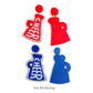 Cheer Megaphone Earrings