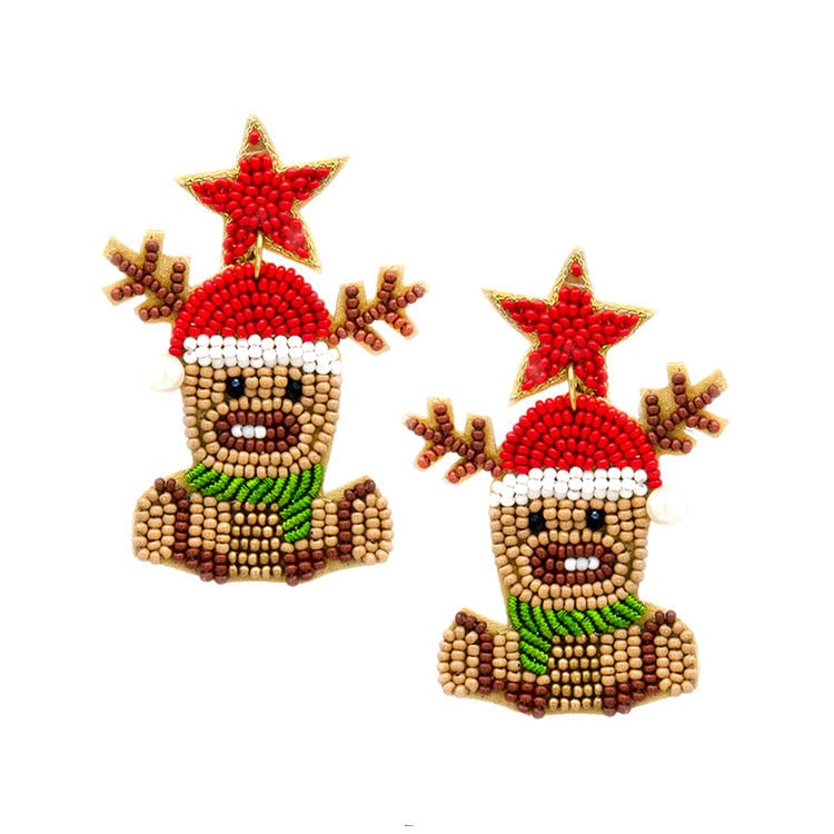 Christmas Reindeer Earrings