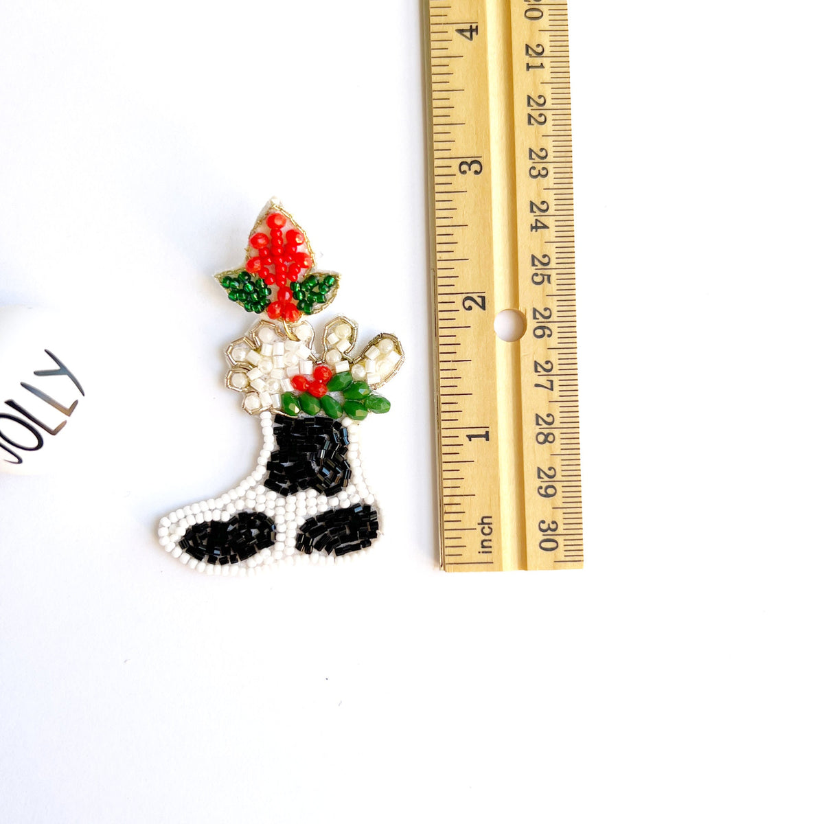 Cow Print Stocking Earrings