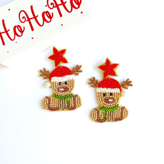 reindeer earrings