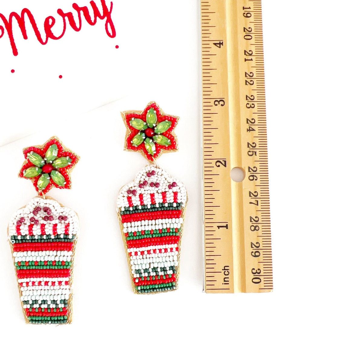 Christmas Coffee Cup Earrings