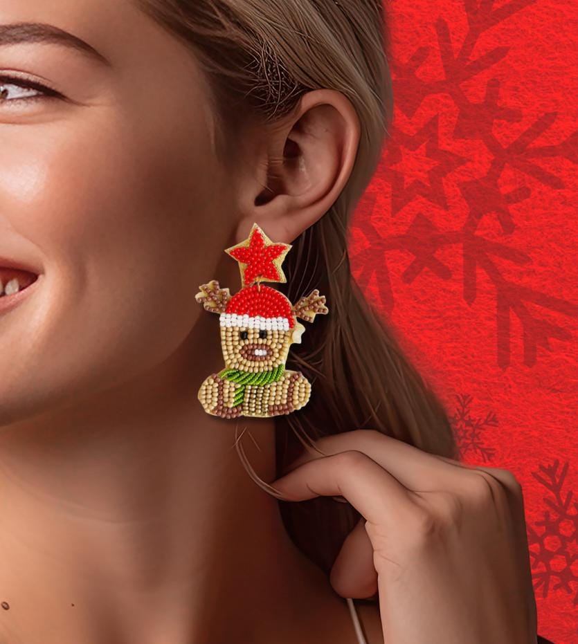 Christmas Reindeer Earrings